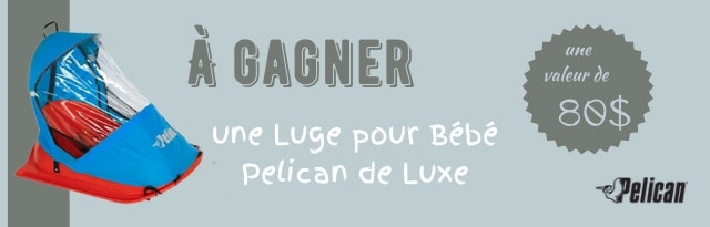 A Gagner Une Luge Pour Bebe Pelican De Luxe D Une Valeur De 80 Concours Mamanpourlavie Com